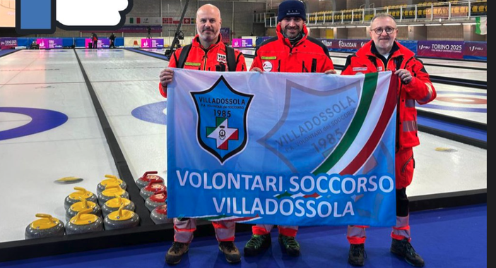 Anche il corpo volontari del soccorso di Villadossola impegnato alle Universiadi di Torino