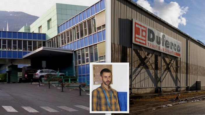 A sinistra l'Alessi di Omegna, a destra la Travi e Profilati di Pallanzeno; nel riquadro Marco Marceddu della Fiom A sinistra l'Alessi di Omegna, a destra la Travi e Profilati di Pallanzeno; nel riquadro Marco Marceddu della Fiom