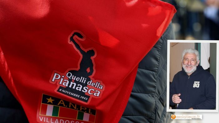 Il fazzoletto sull'Insurrezione popolare di Villadossola e nel riquadro Carlo Squizzi