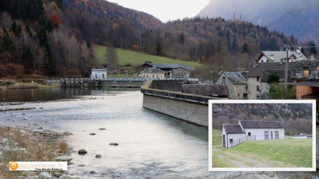 Foto: il Toce in frazione Cristo a Premia, dove sorgono alcunii impianti della società idroelettrica fiume Toce