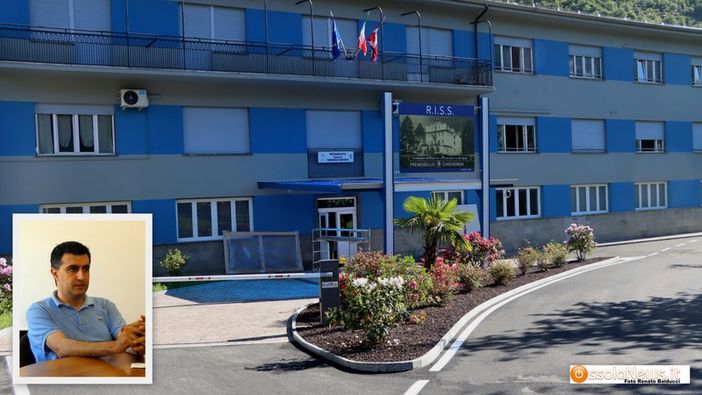 Foto: La Riss di Premosello Chiovenda e nel riquadro l'assessore Massimo Macchi