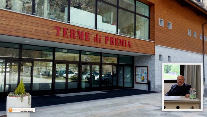 Foto: le Terme di Premia, nel riquadro Fabio Dalla Pozza Foto: le Terme di Premia, nel riquadro Fabio Dalla Pozza