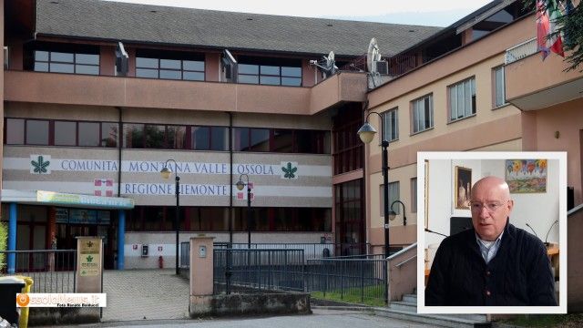 Foto: la sede dell'Unione Montana, nel riquadro il consigliere Mauro Ferrari Foto: la sede dell'Unione Montana, nel riquadro il consigliere Mauro Ferrari