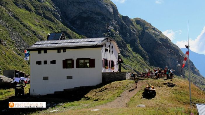 Il rifugio Margaroli, in alta Formazza Il rifugio Margaroli, in alta Formazza