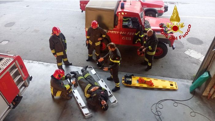 Addestramento di primo soccorso sanitario per i Vigili del fuoco del Vco