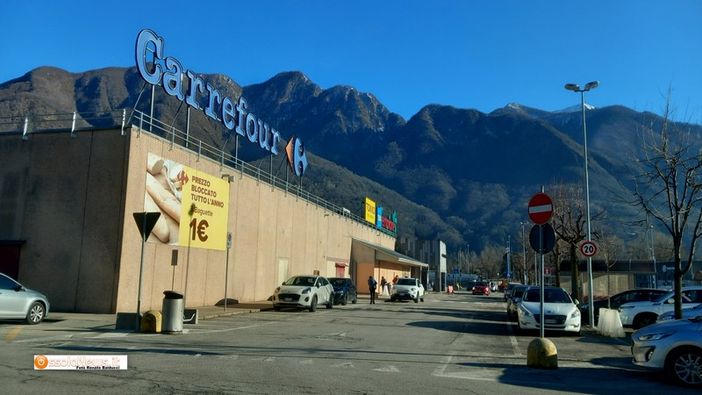 Il supermercato Carrefour di Domodossola