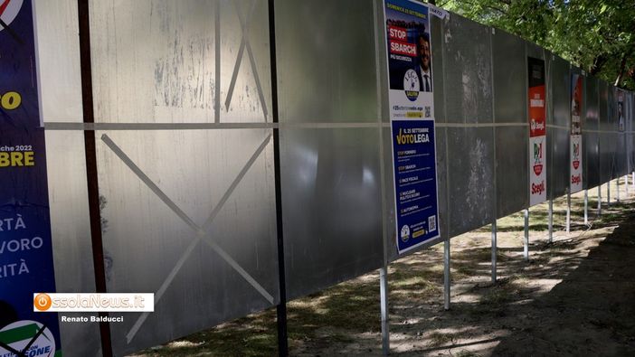 Finita l'era dei manifesti elettorali? In Ossola molti gli spazi vuoti