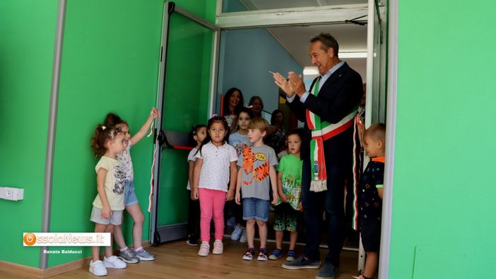 Nuova aula alle materne Rodari di Villa FOTO E VIDEO