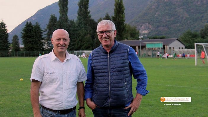 Il presidente Maurizio Perna con il dirigente Mauro Pirazzi
