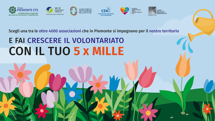 Fai crescere il volontariato con il tuo 5x1000 Fai crescere il volontariato con il tuo 5x1000