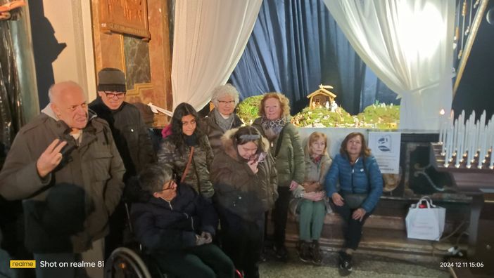Il presepe della Collegiata realizzato dai ragazzi dell'Anffas