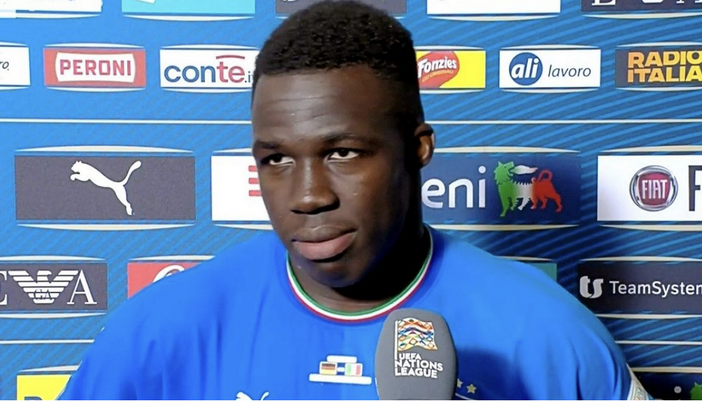 Prima rete azzurra per Willy Gnonto Prima rete azzurra per Willy Gnonto