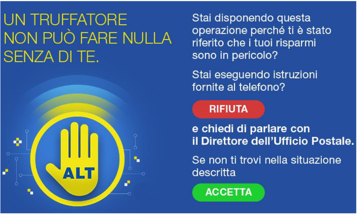 Poste italiane: corso antifrode per il personale degli uffici postali della provincia