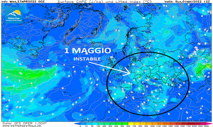 Maggio inizia con un meteo instabile Maggio inizia con un meteo instabile