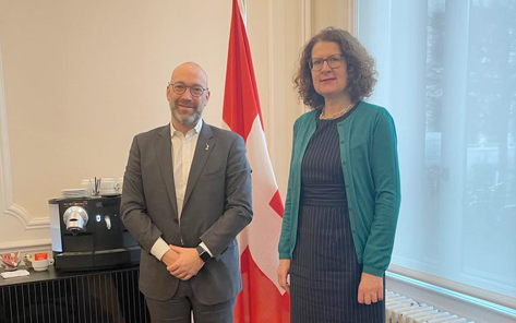 “Incontro con l’ambasciatrice elvetica: si è parlato di trasporti, energia, infrastrutture e frontalierato”