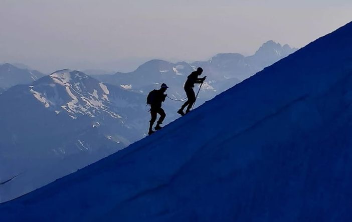 Il meteo avverso ferma l'impresa di Marcello Ugazio sul Monte Leone