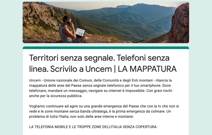 Uncem rilancia la mappatura delle zone italiane dove i telefoni non prendono