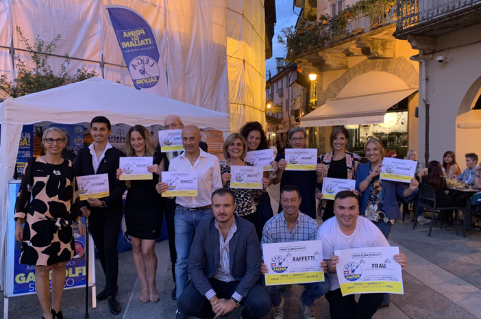 Il capogruppo della Lega Molinari a Domo per la campagna elettorale del centro destra