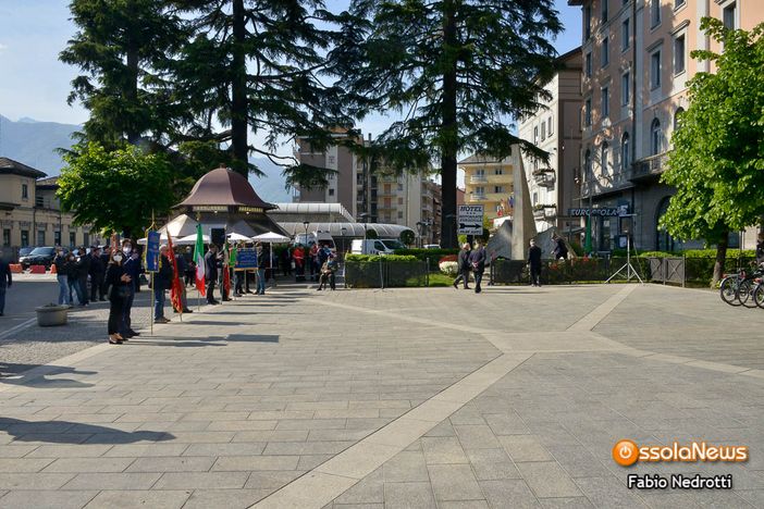 Celebrato in piazza Matteotti il 76° anniversario della Liberazione FOTO