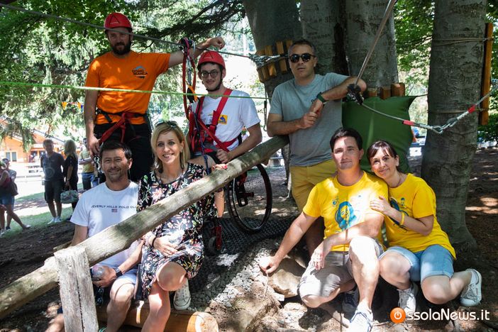 A Domobianca365 il Parco Avventura con il percorso aperto alle persone con disabilità motoria. Uno dei pochi in Italia FOTO