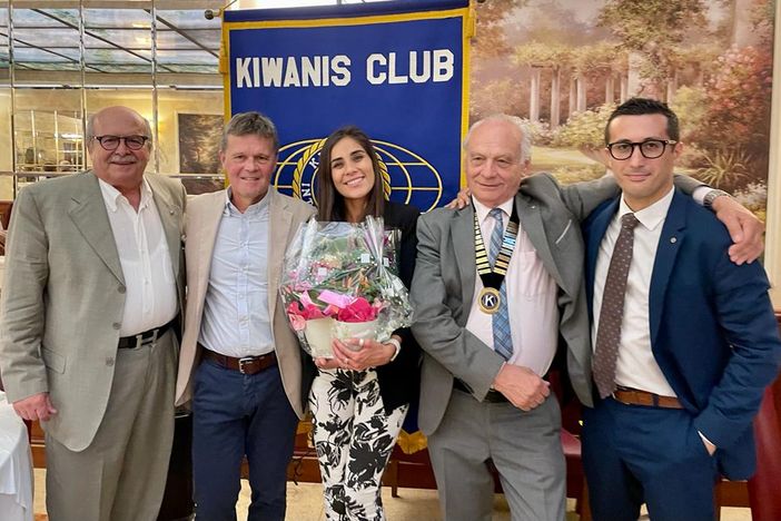 Cristina Zambonini ospite del Kiwanis di Domo Cristina Zambonini ospite del Kiwanis di Domo