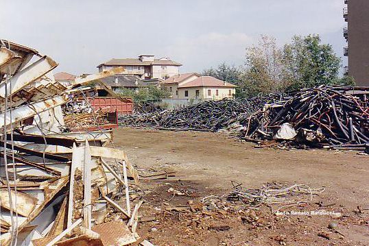 L'area Ruga a Villadossola, negli anni Novanta, quando la magistratura l'aveva posta sotto sequestro