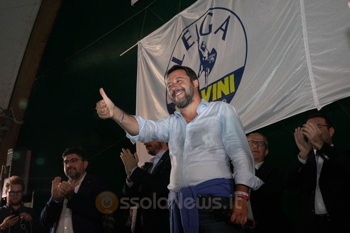 Matteo Salvini alla Lega Fest di Domo Matteo Salvini alla Lega Fest di Domo