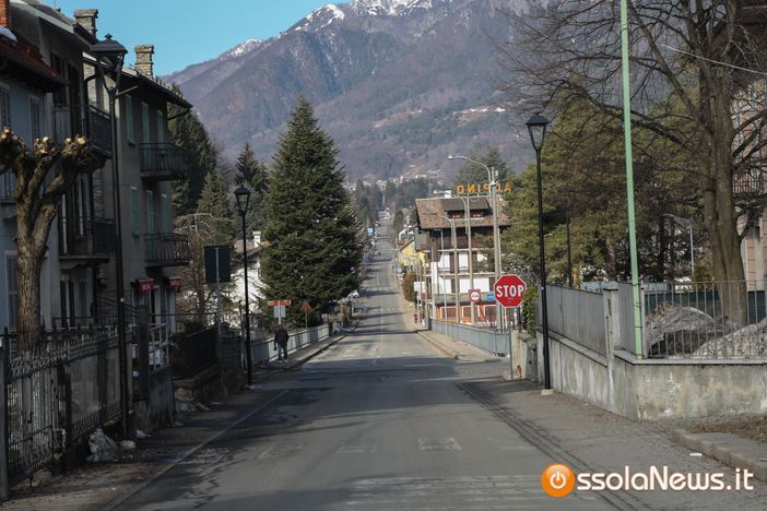 Valle Vigezzo deserta nel primo giorno di lockdown FOTO Valle Vigezzo deserta nel primo giorno di lockdown FOTO