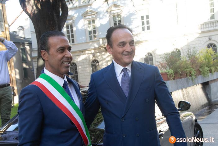 Lucio Pizzi e il presidente della Regione Alberto Cirio