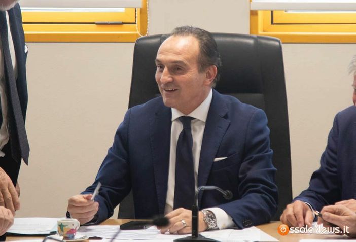 Il presidente della regione Alberto Cirio