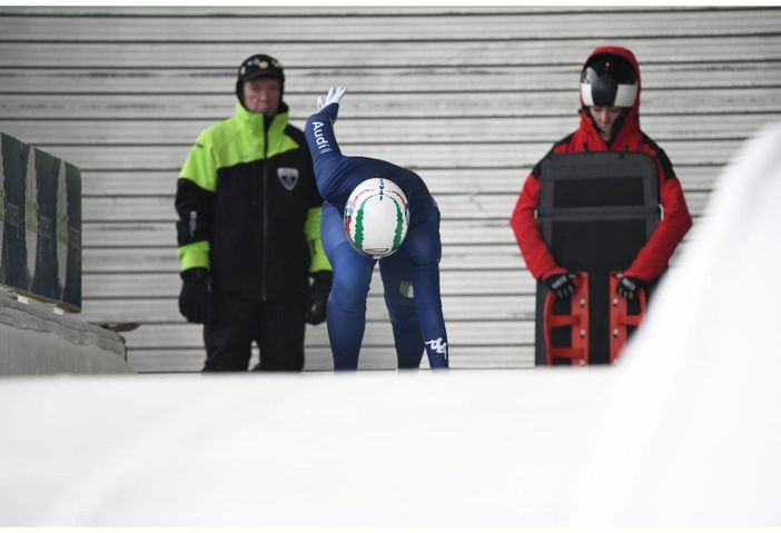 La campionessa di skeleton Alessia Crippa in partenza per la Coppa del mondo