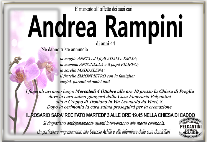 Andrea Rampini di anni 44