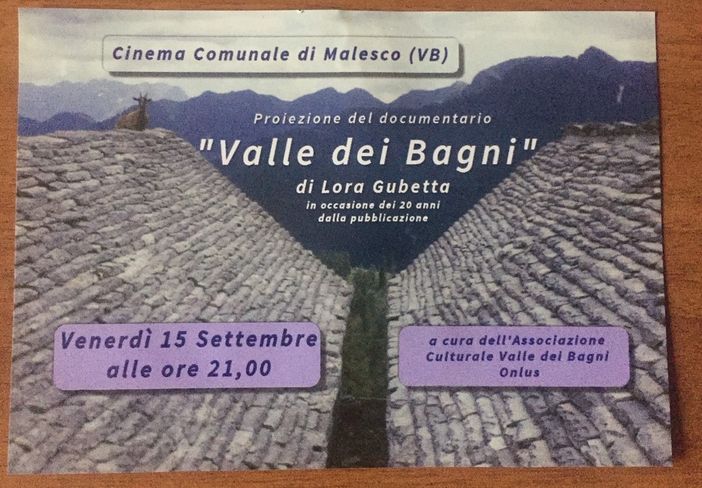 La Valle dei Bagni, una vallata ricca di storia e di testimonianze che rivivono in un documentario