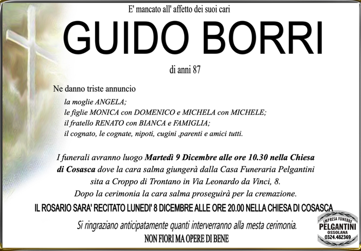 Guido Borri di anni 87