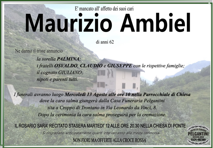 Maurizio Ambiel 62 anni