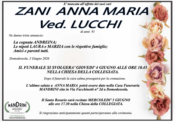 Zani Annamaria ved. Lucchi