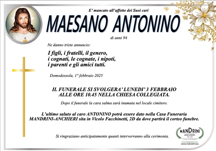 Maesano Antonino 94 anni