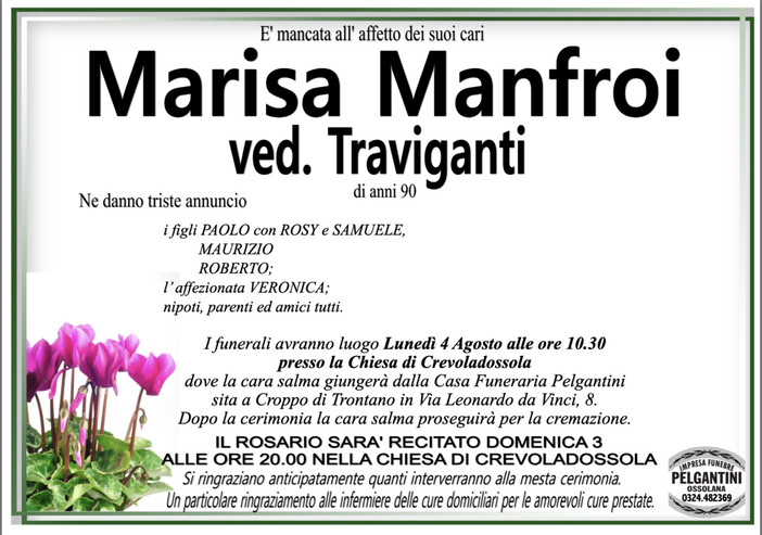 Marisa Manfroi ved. Traviganti di anni 90