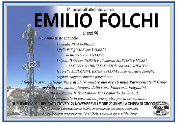 Emilio Folchi di anni 90