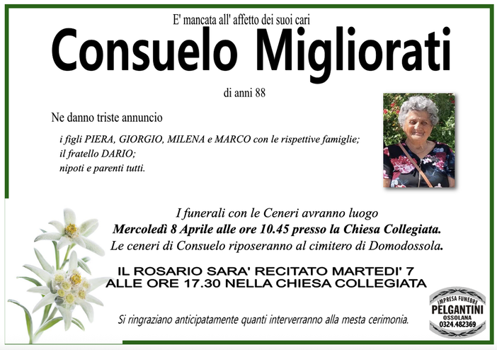 Consuelo Migliorati di anni 88