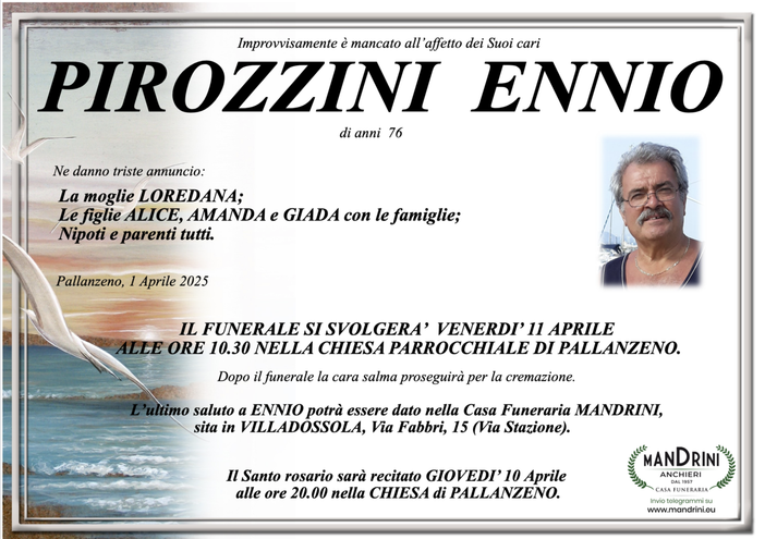 Pirozzini Ennio di anni 76