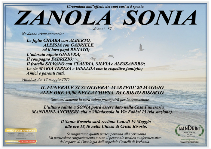 Zanola Sonia di anni 57