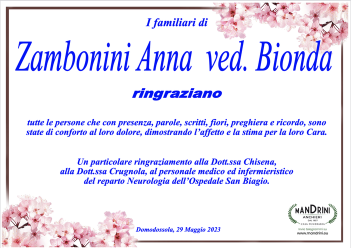 Ringraziamento
