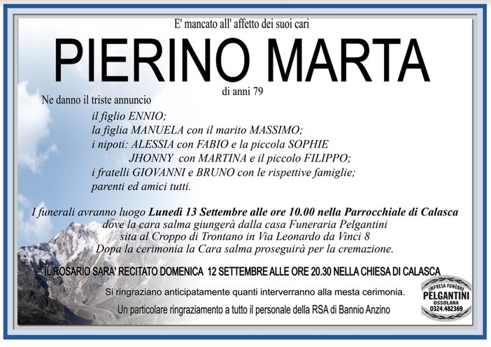 Pierino Marta di anni 79