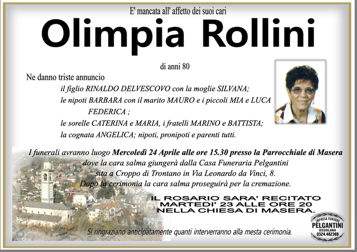 Olimpia Rollini di anni 80