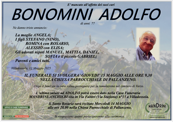 Bonomini Adolfo di anni 77