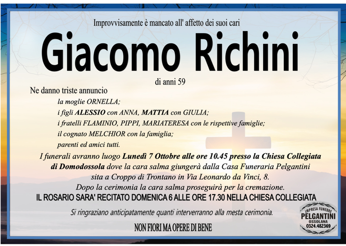Giacomo Richini di anni 59