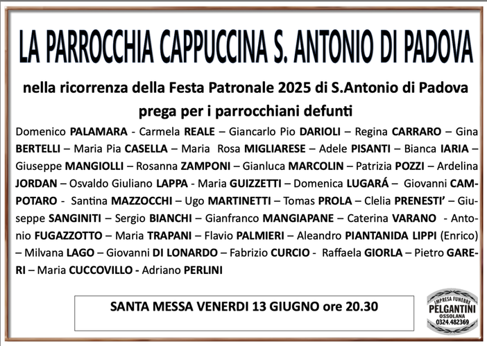 Messa defunti Cappuccina