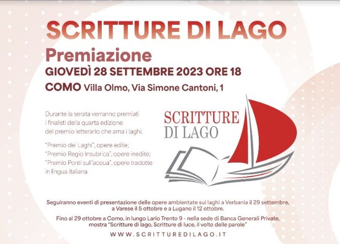 Scritture di Lago, si svelano i vincitori: tutti gli appuntamenti
