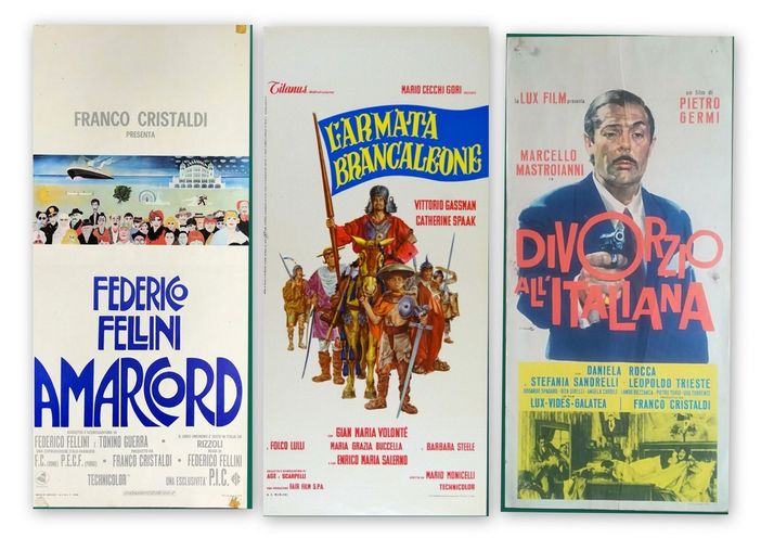 Alcune delle locandine 'storiche' del cinema italiano